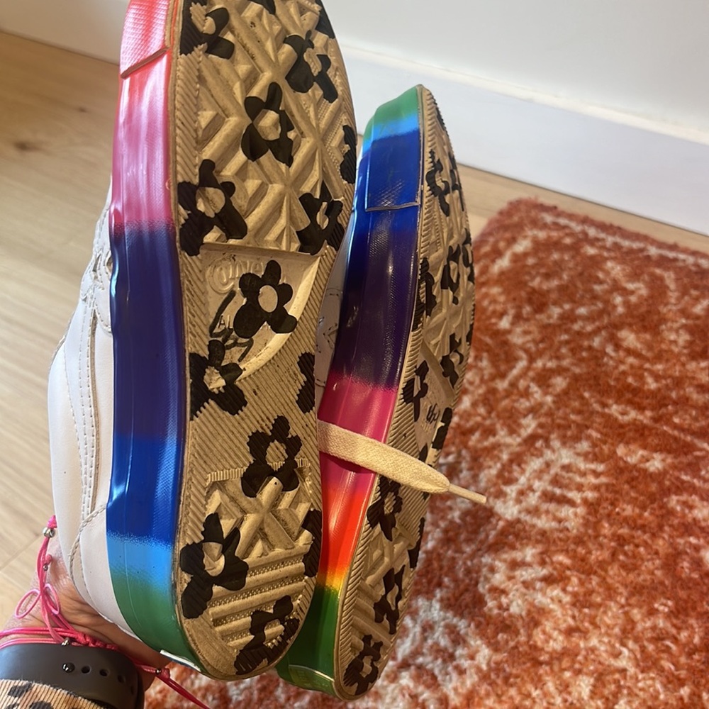 Converse x Golf le Fleur Rainbow One Star Low Top PRIDE RARE limited edition, 8 - Picture 4 of 4